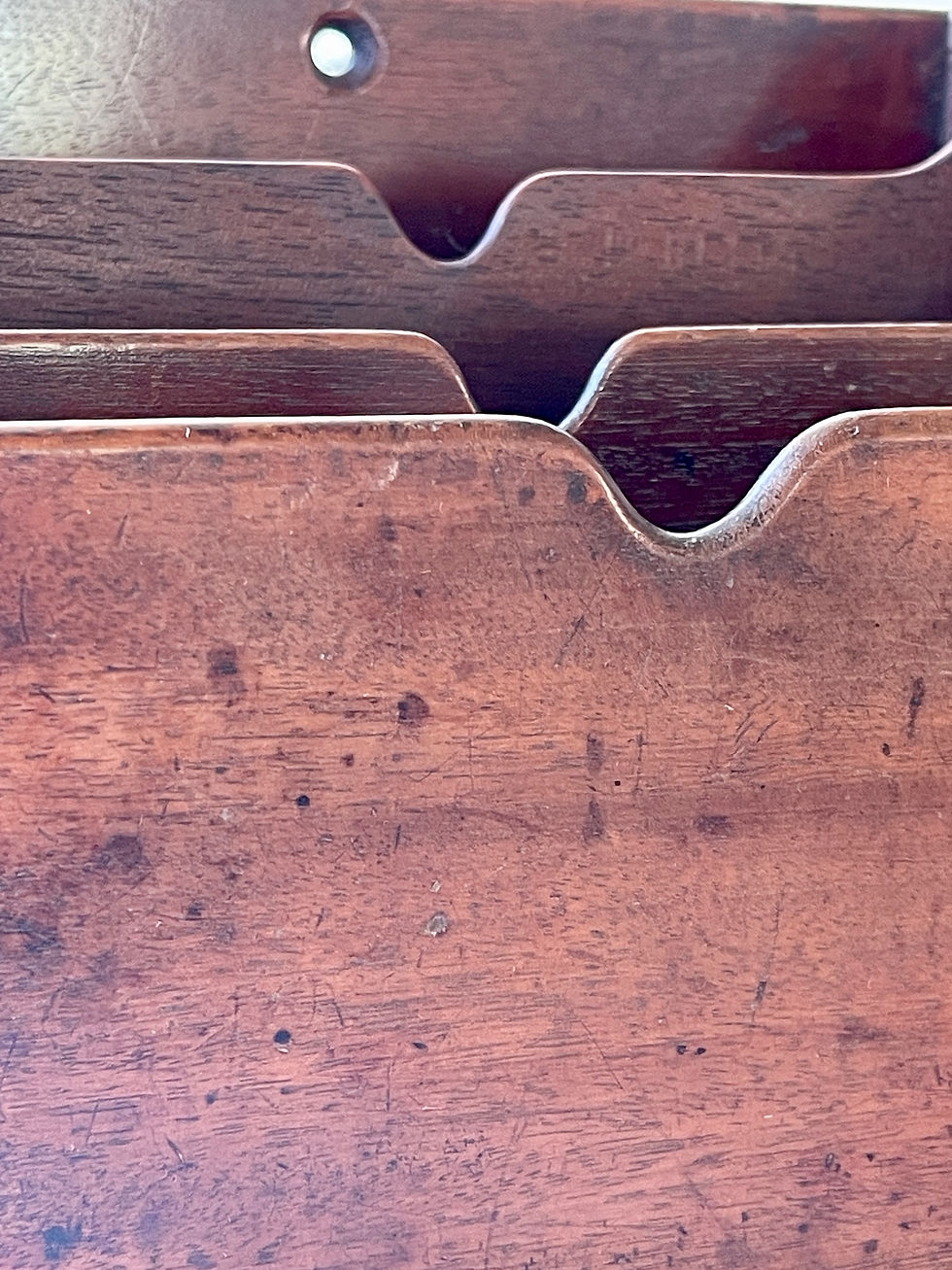 Thumbnail: antique treen stationery rack for sale opus antiques uk