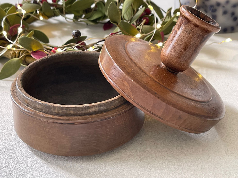 Thumbnail: An antique treen circular tinder box for sale opus antiques uk