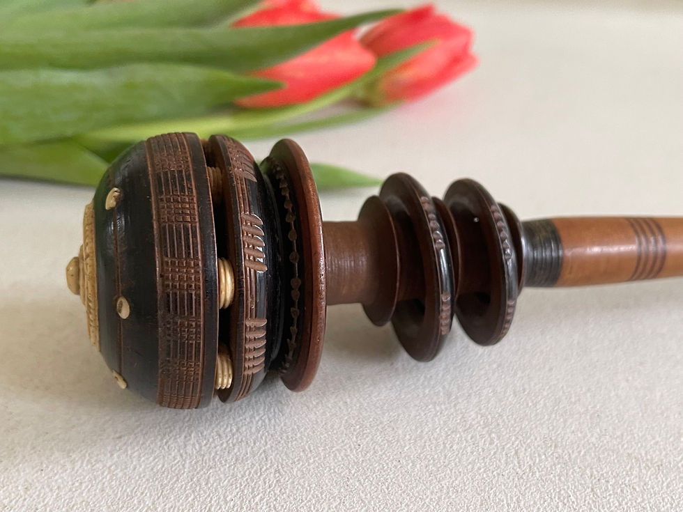 antique treen chocolate whisk for sale opus antiques