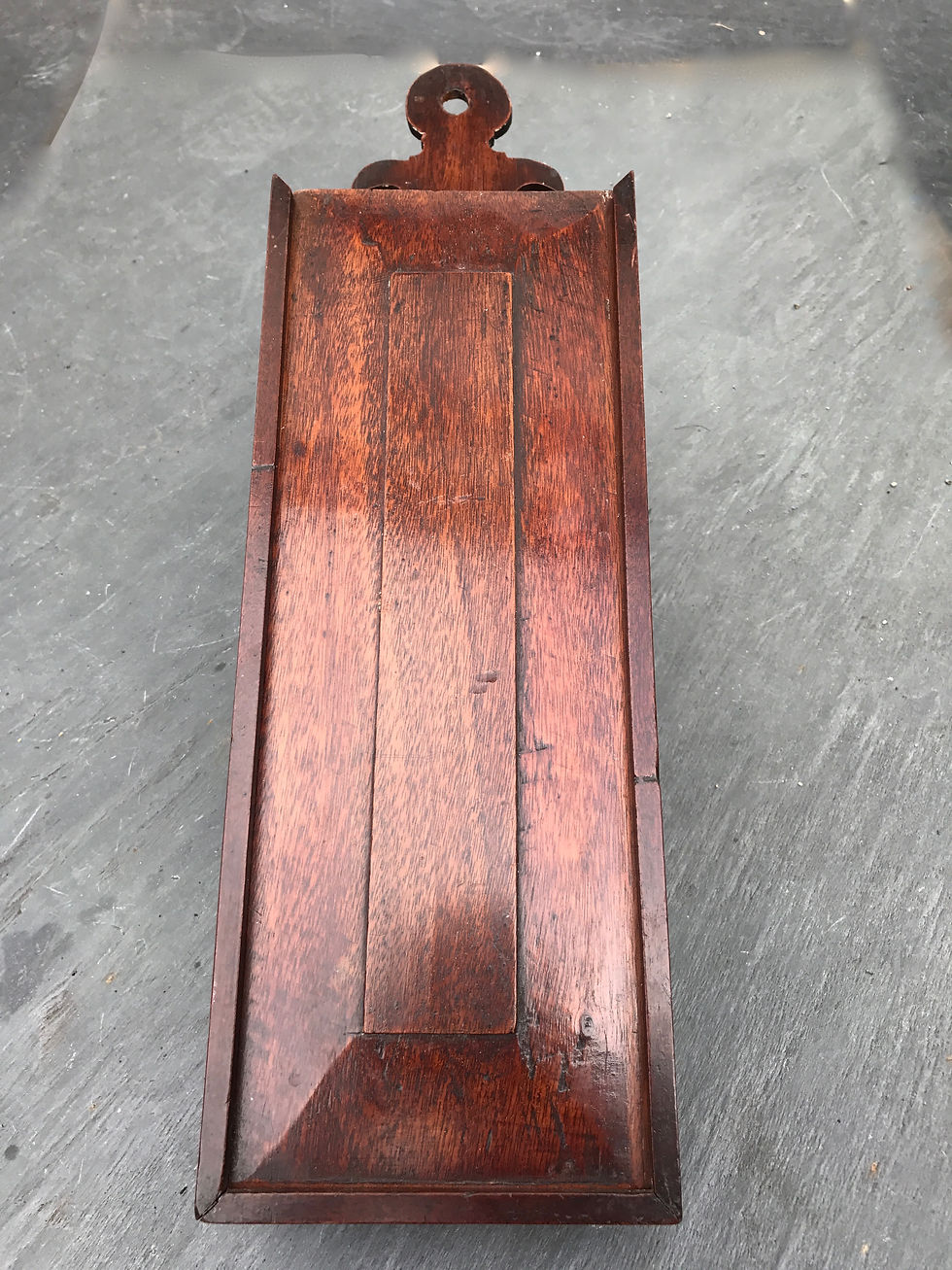 Thumbnail: Antique Candle Box - plum wood