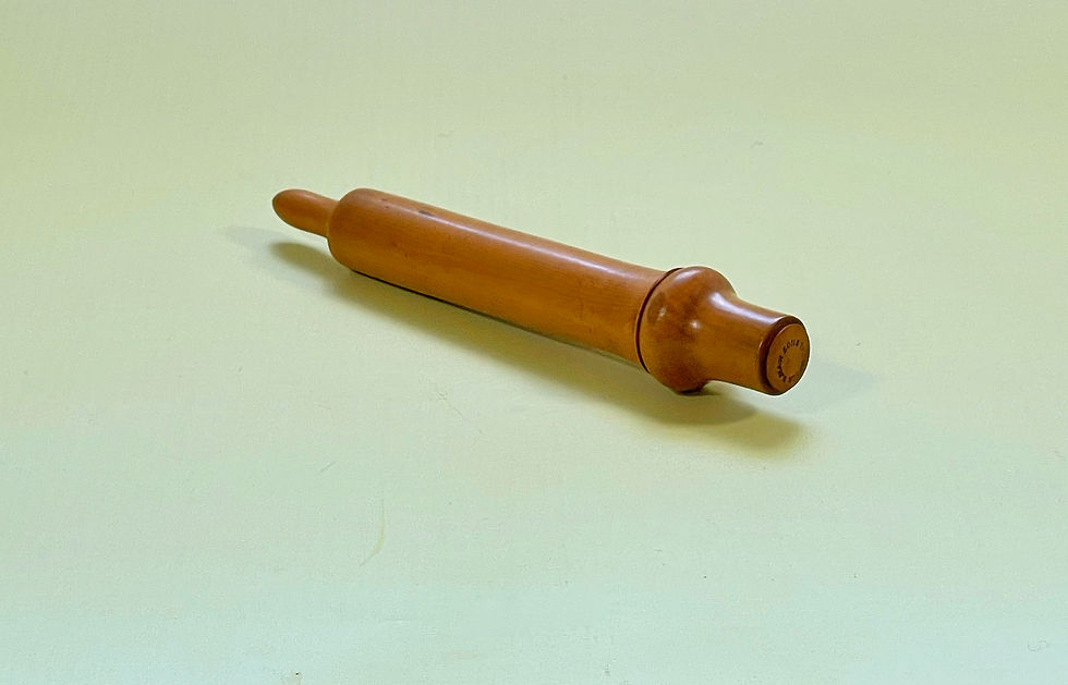 Thumbnail: Antique Treen Syringe Case & Glass Syringe
