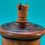 Thumbnail: Antique Lignum Vitae String Box with the cutter blade