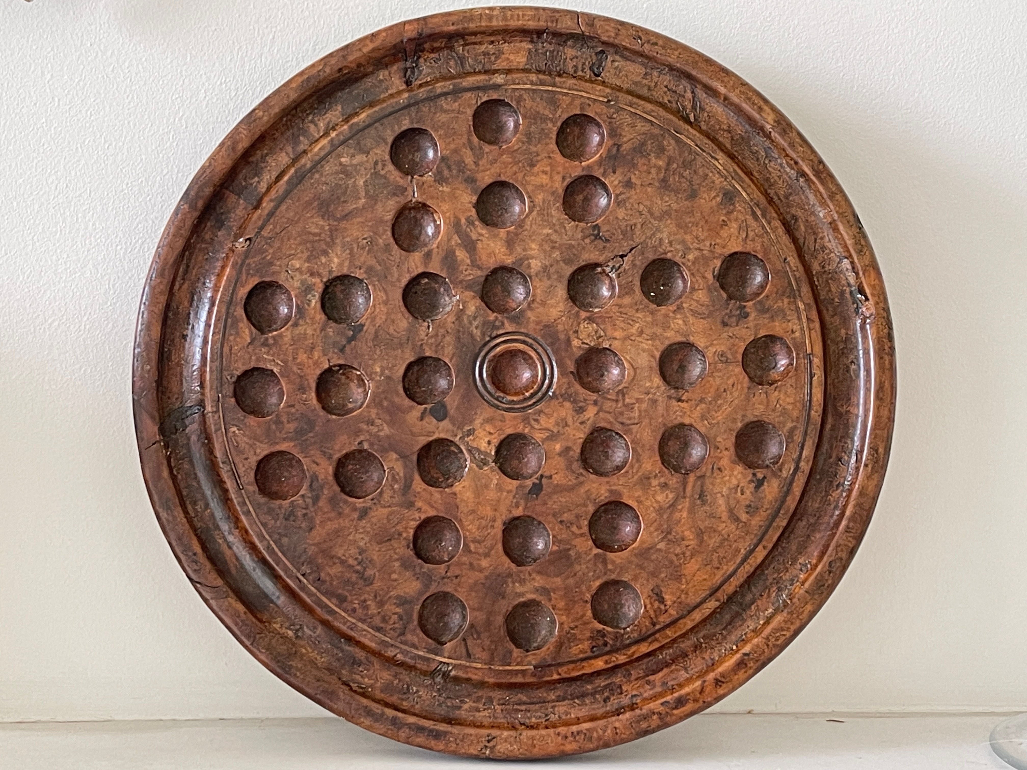 antique yew wood solitaire board for sale opus antiques uk