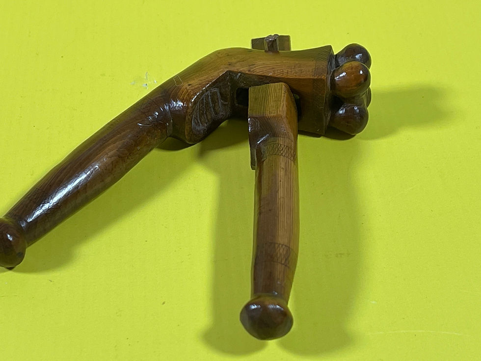 Thumbnail: antique treen yew wood nutcracker for sale opus antiques uk