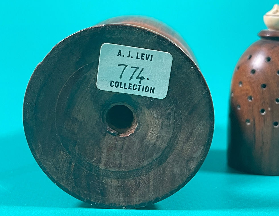 Thumbnail: Antique Treen Spice Muffineer - from The Levi Collection