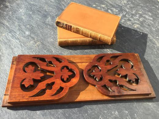 Antique Walnut Book Slide