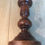 Thumbnail: Antique Treen Yew Wood Candlestick