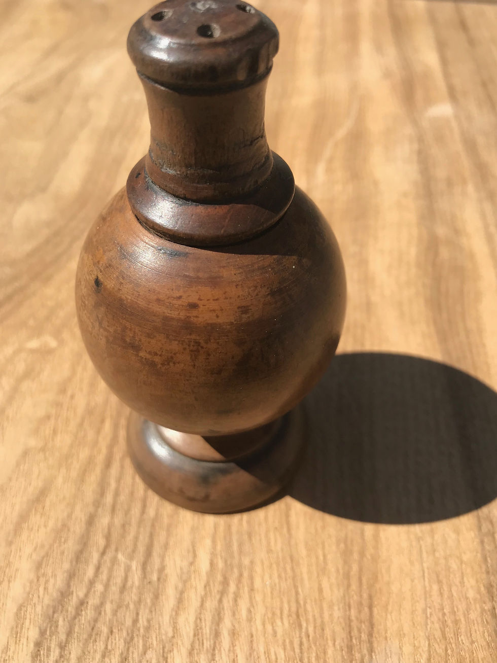 Thumbnail: Antique Treen Pepper or Spice Pourer