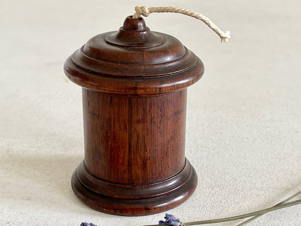 Small Rectangular String Box An Unusually Small Antique Treen Twine/String Box | treenantiquesdevon