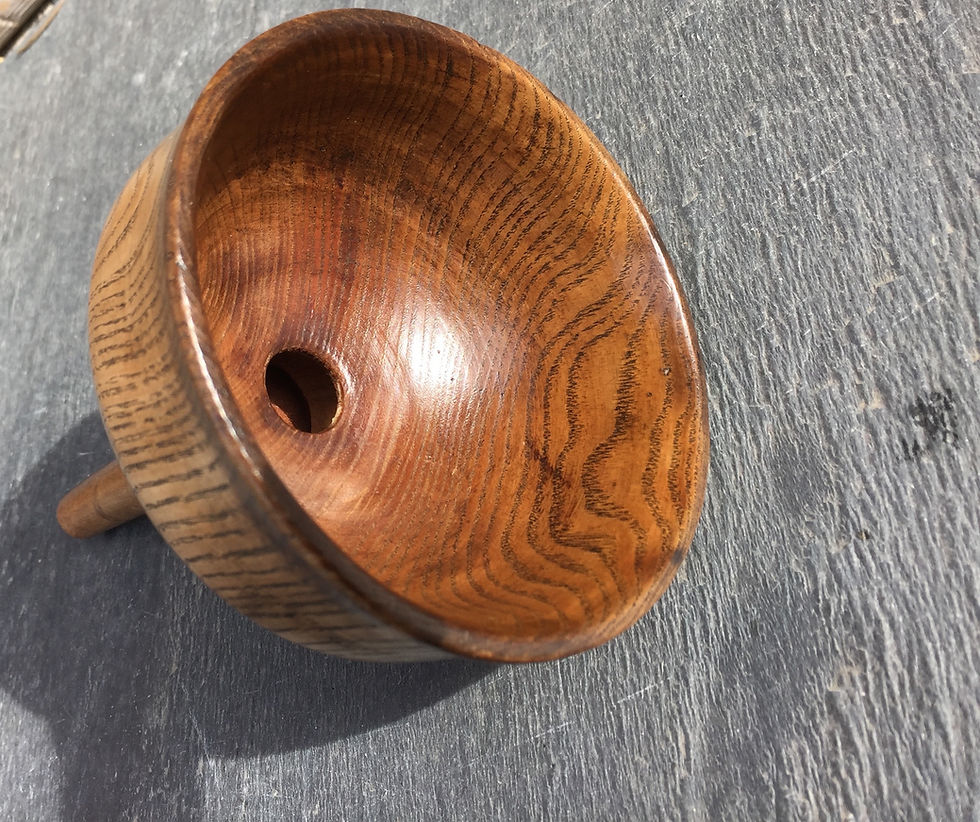 Thumbnail: An Antique Treen Ash Wood Funnel