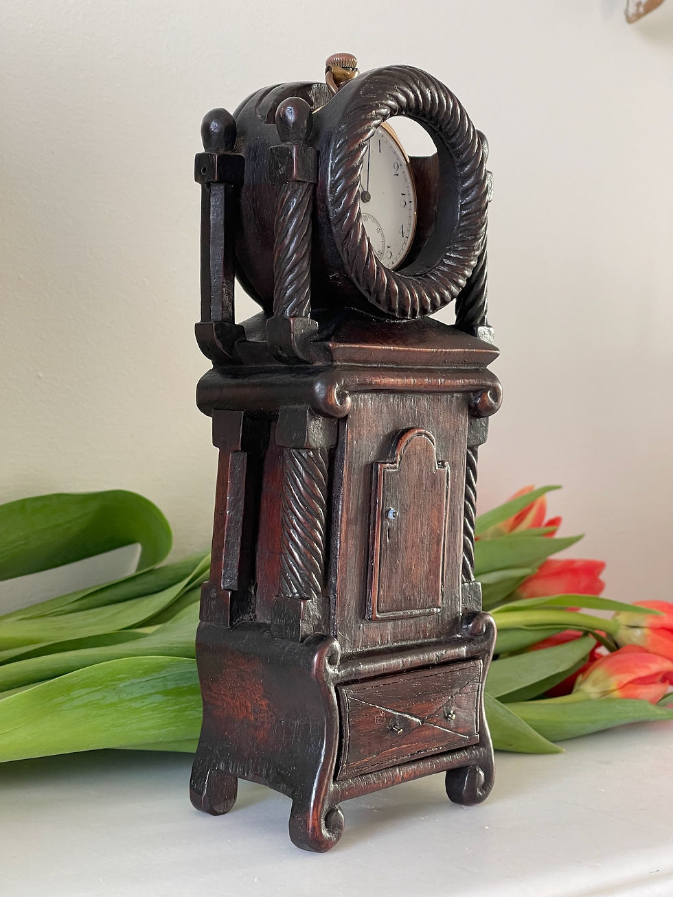 antique treen pocket watch holder for sale opus antiques.j