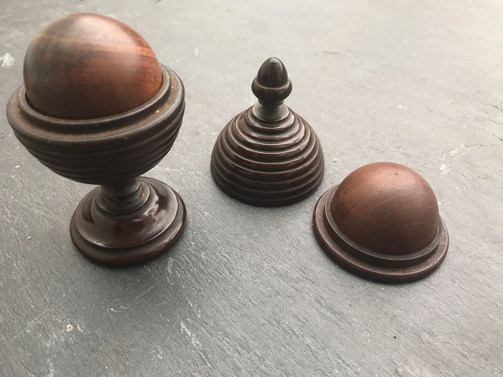 Thumbnail: Antique Treen Magic Trick - disappearing ball