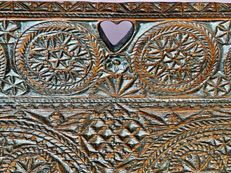 Antique Treen Love Tokens