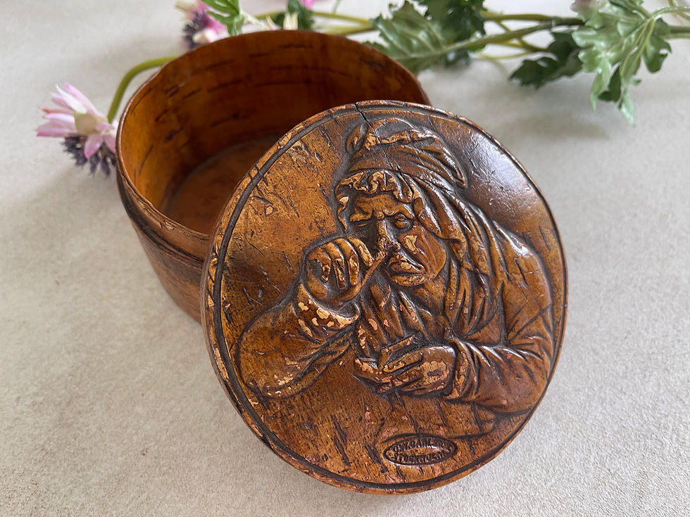 Thumbnail: antique treen snuff box for sale opus antiques