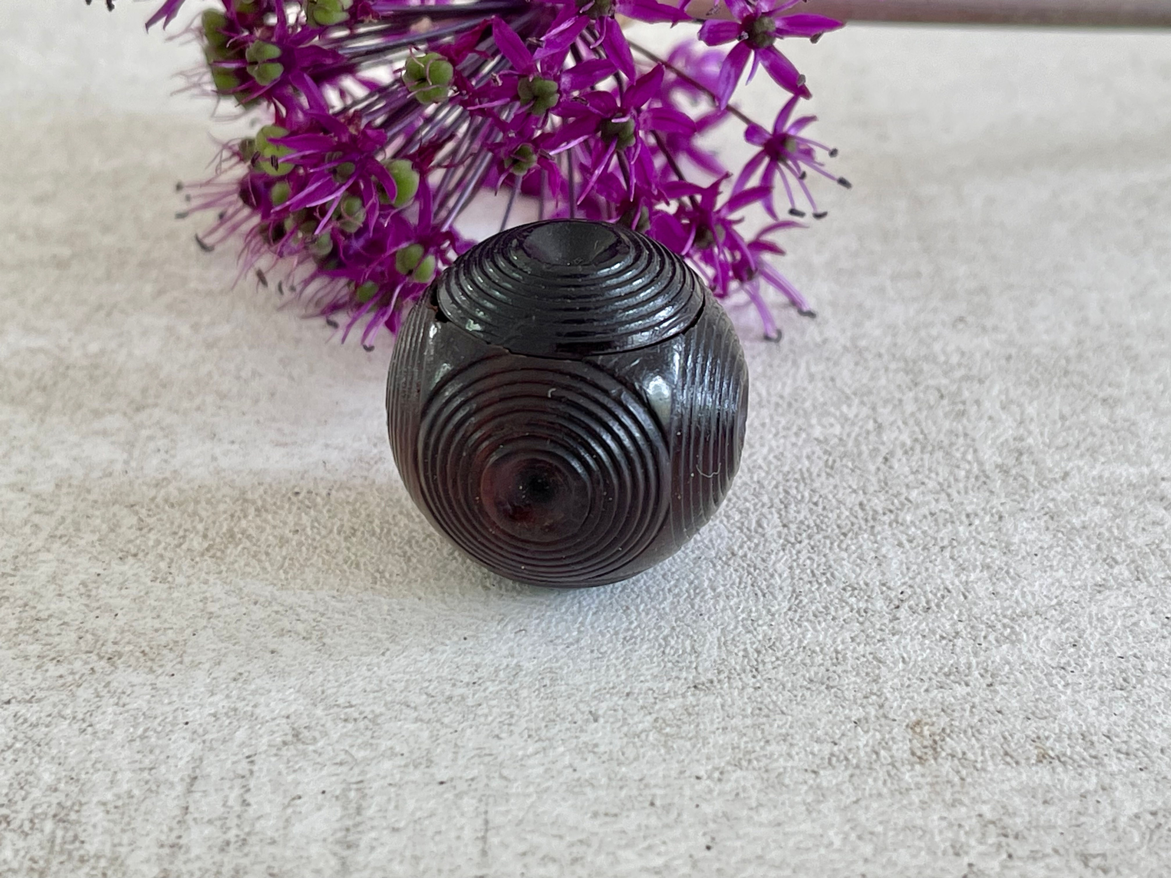 antique treen mini puzzle ball for sale opus antiques