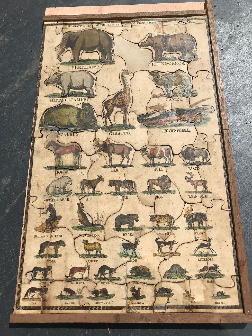 Thumbnail: An Unusual Antique Jigsaw -  Animal Kingdom