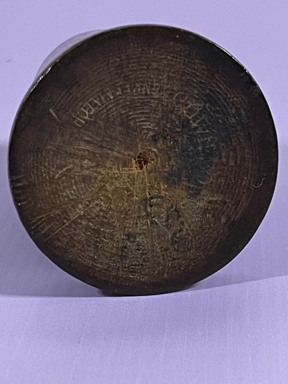 Thumbnail: Antique Treen Match Holder - makers name