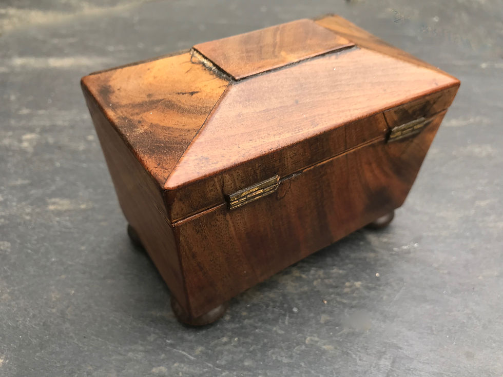 Thumbnail: Antique Georgian Mini Tea Caddy