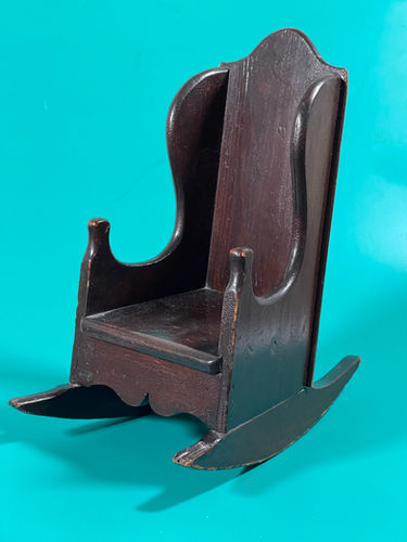 Mini Antique Rocking Chair Antique Mini Doll or Teddy Rocking Chair | treenantiquesdevon
