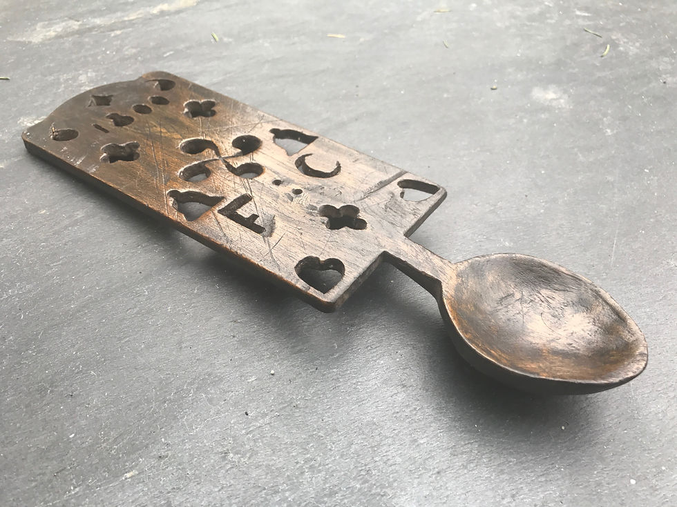 Thumbnail: Antique Welsh Lovespoon