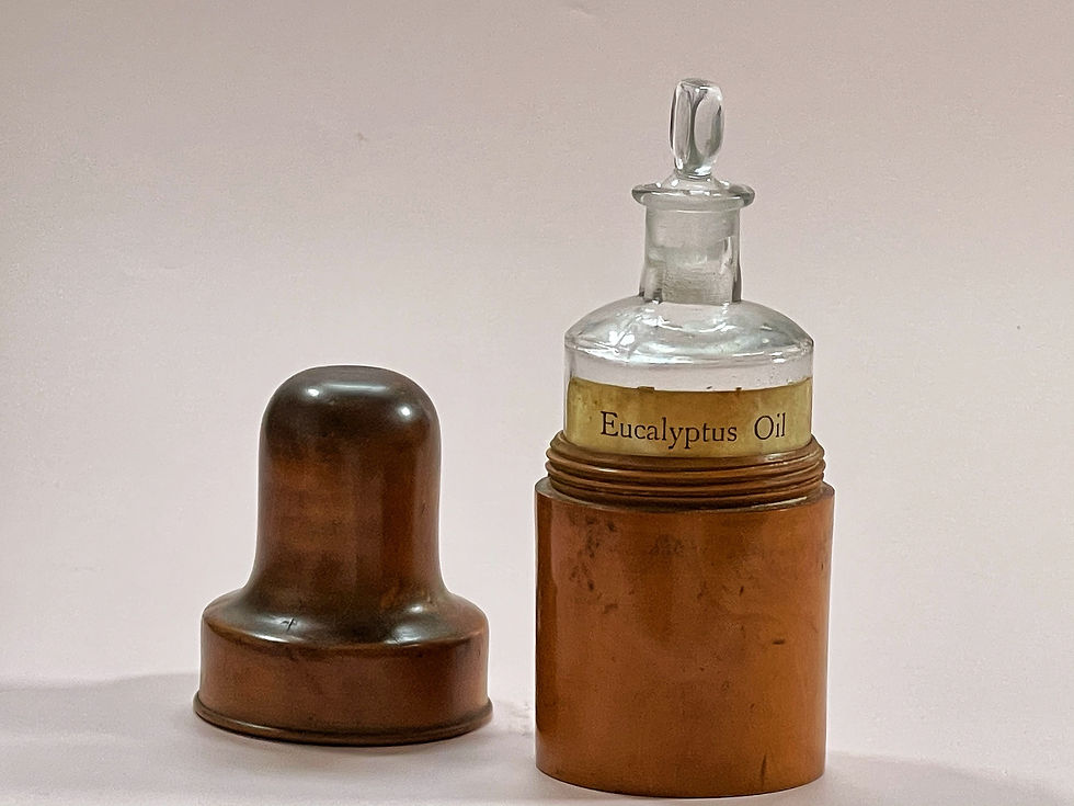 Thumbnail: Antique Bottle Case & Bottle - original label