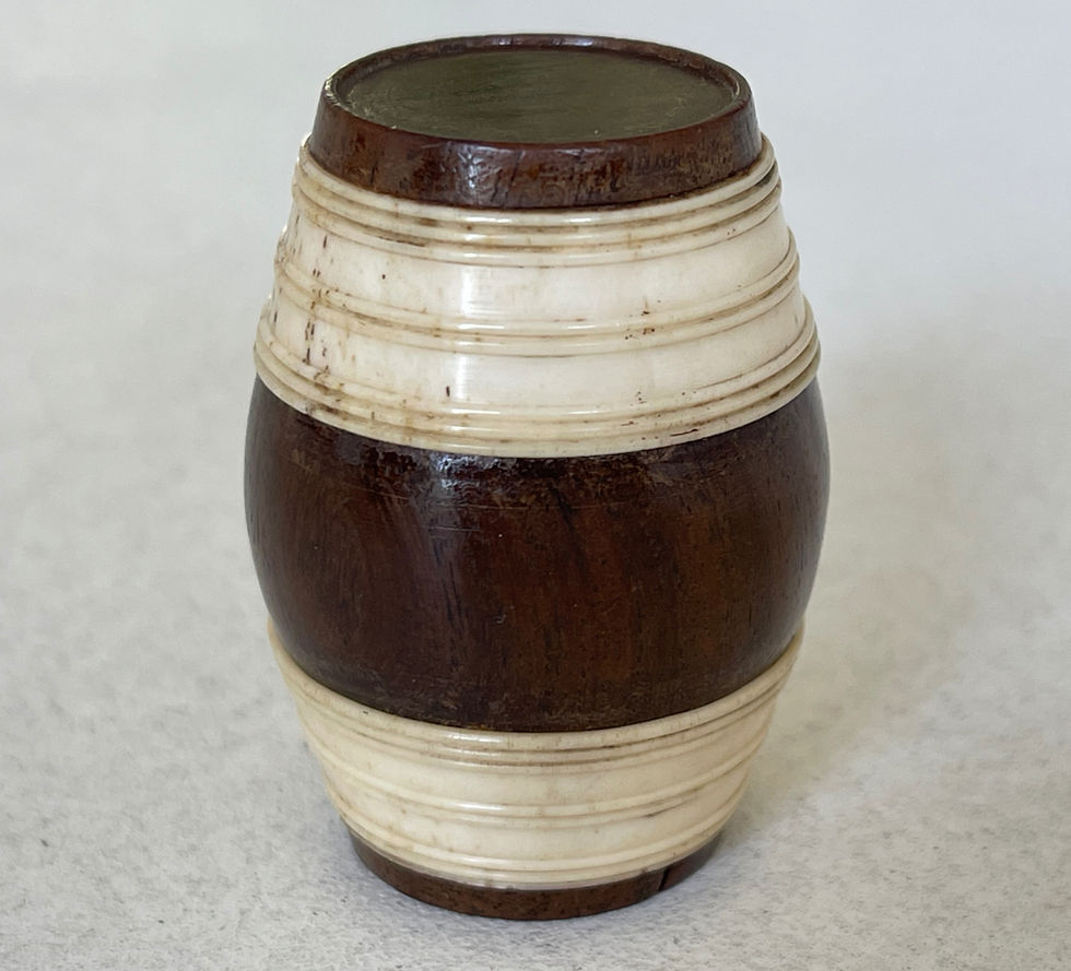 Antique Treen & Bone Nutmeg Grater