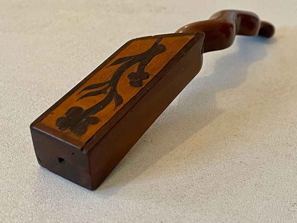 Thumbnail: antique Irish Killarney ware knitting sheath for sale opus antiques