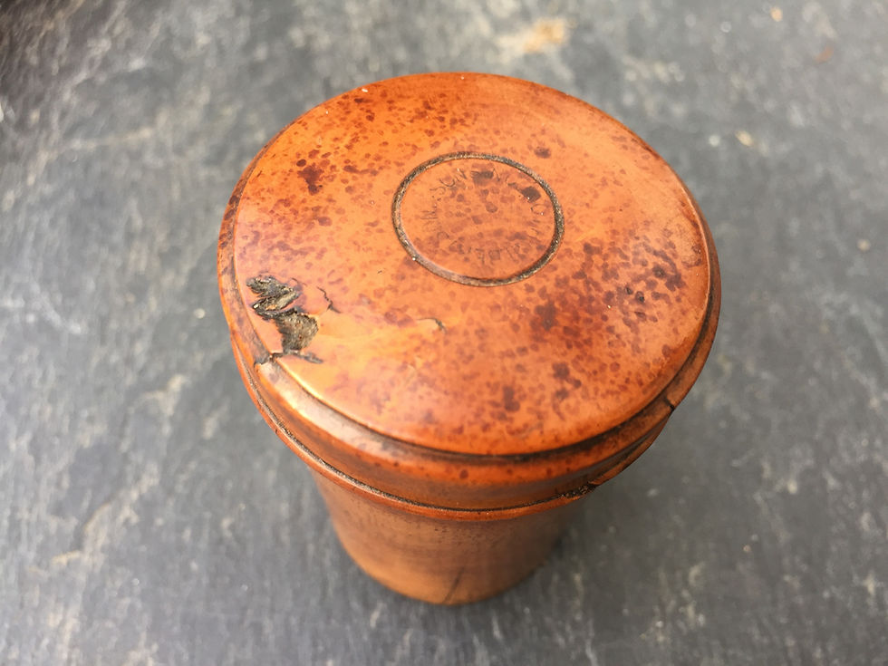 Thumbnail: A Small Antique  Boxwood Case - for a glass measurer