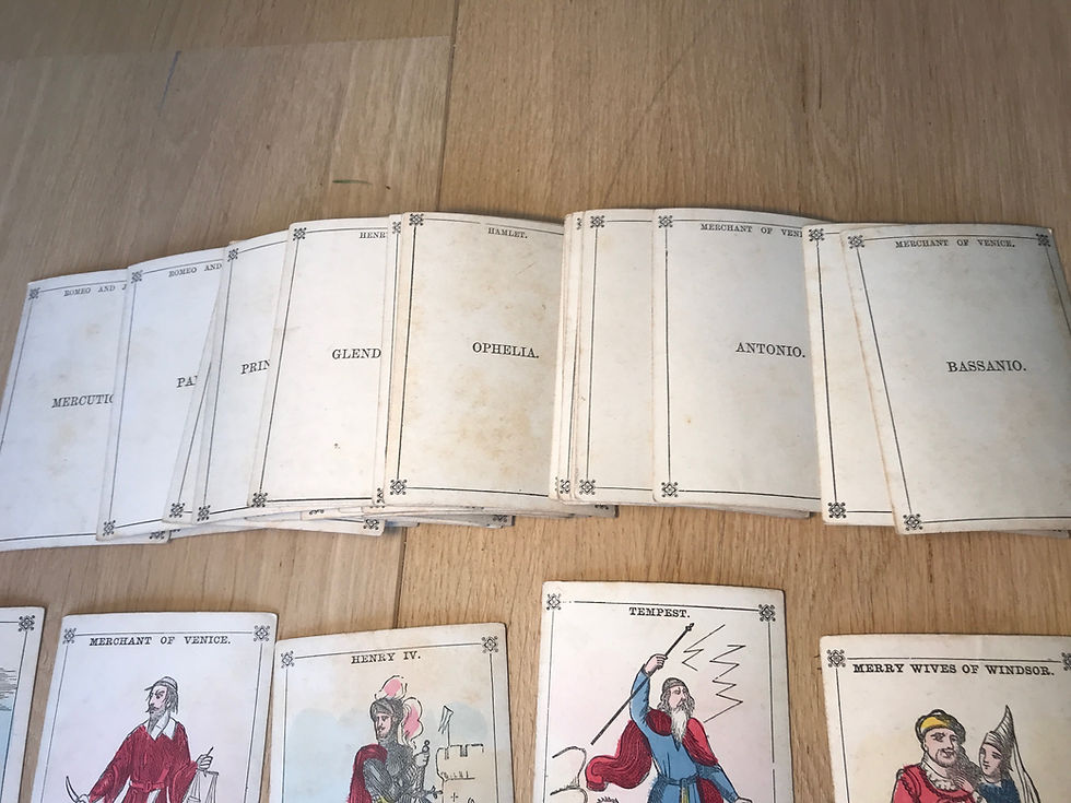 Thumbnail: Antique Shakespeare Playing Cards
