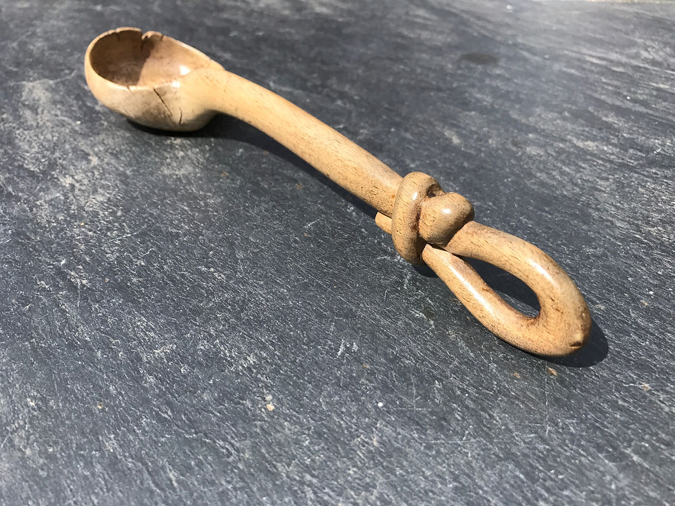 A Rare Antique Ladle - with love knot
