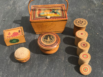 Antique Painted Tunbridge Ware