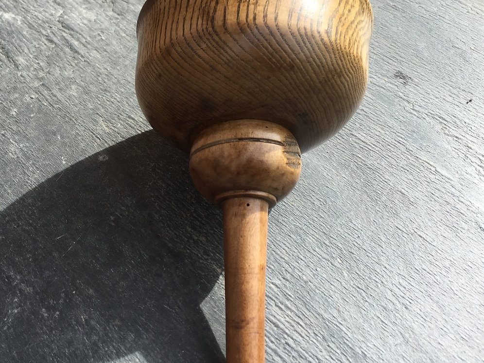 An Antique Treen Ash Wood Funnel treenantiquesdevon