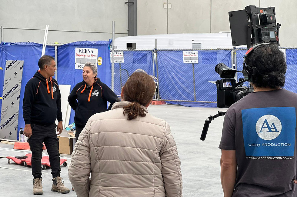 Documenting engaging scenes on location in Melbourne with the AA Video Production team