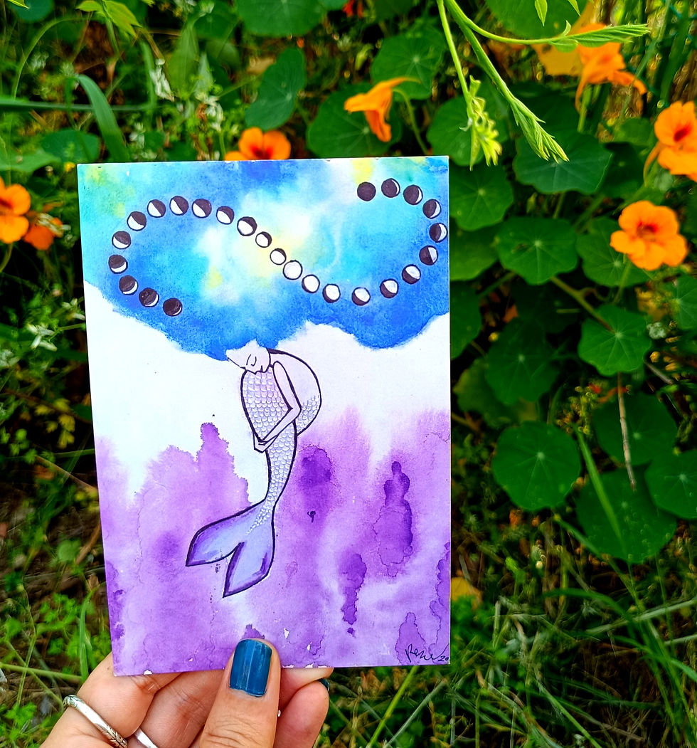 Infinity cycle, card size print