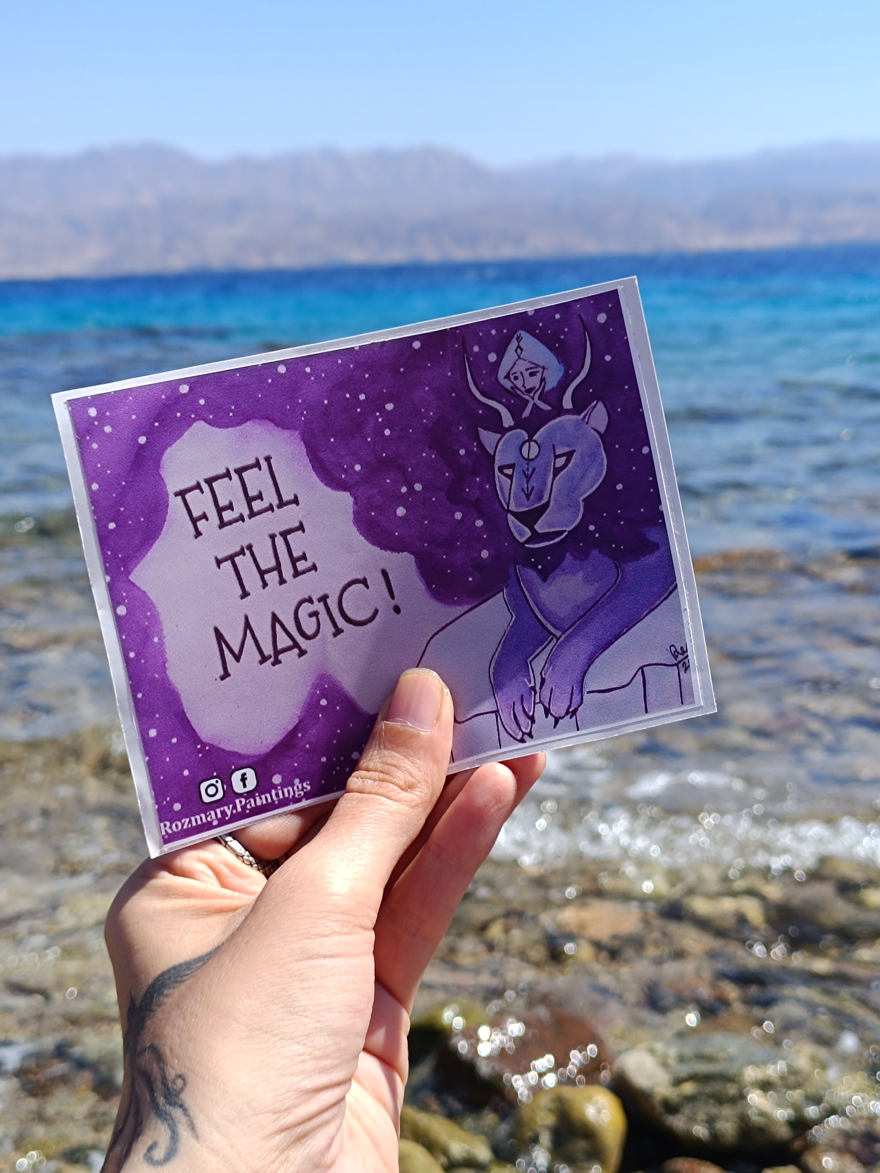 "FEEL THE MAGIC" sticker
