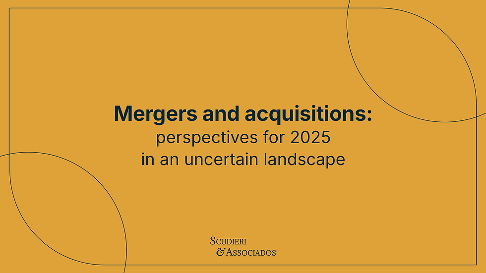Mergers and acquisitions: perspectives for 2025 in an uncertain landscape