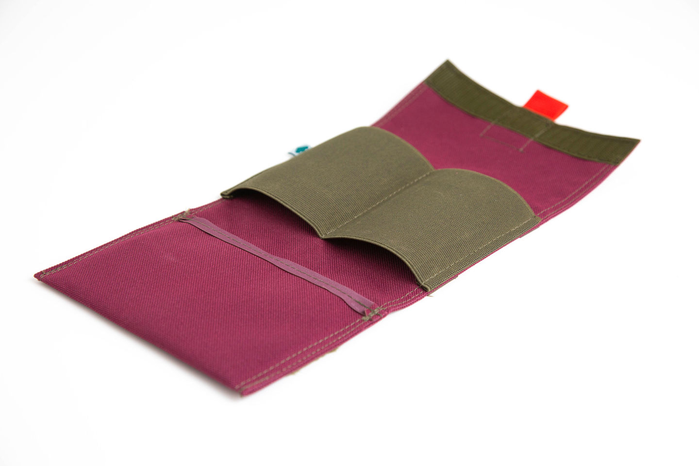 Vue ouverte Pochette Bordeaux