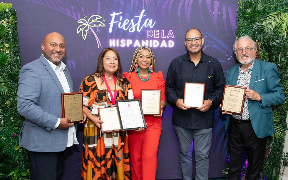 Lideres reconocidos en la Fiesta de la Hispanida
