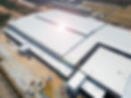 High angle view architectural detail of metal roofing on commercial construction.jpg