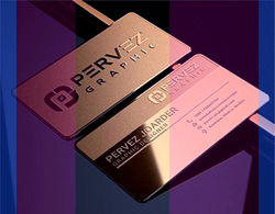 Custom Metal Business card