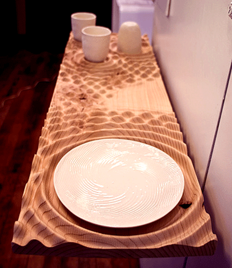 CNC machined sink countertop