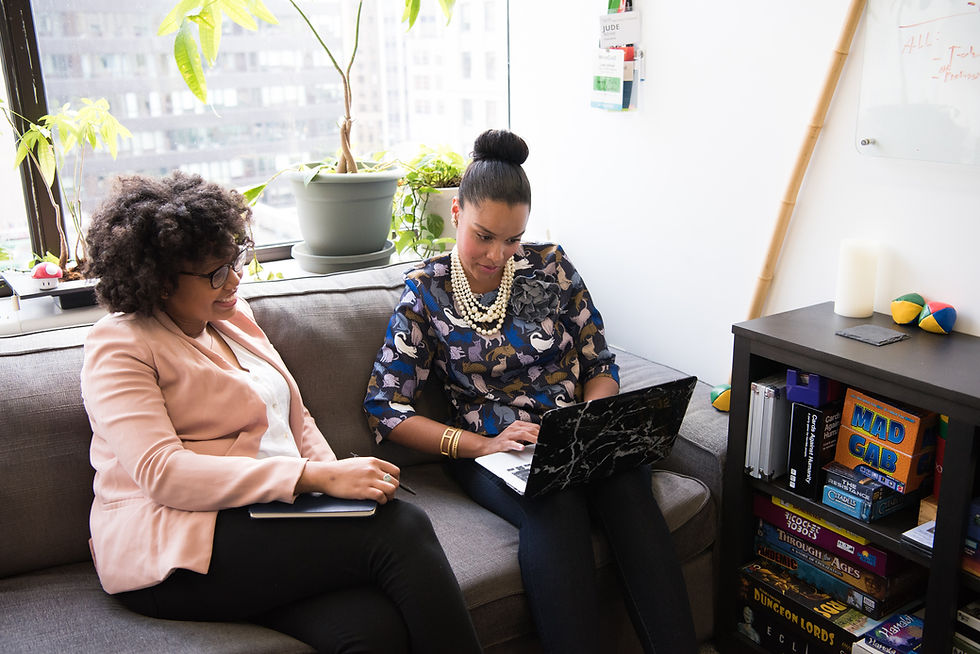 Two women understanding and supporting people of color and how best to support them in a therapy setting in Colorado