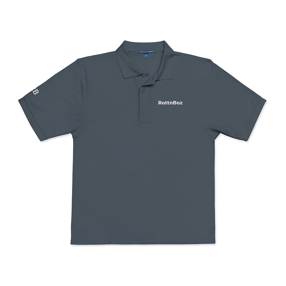 Thumbnail: RottNBoz Polo Shirt | Clean Logo Polo | Modern Business Casual Unisex Polo Shirt