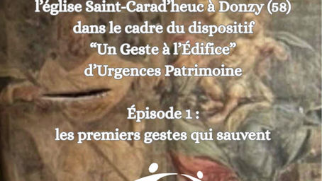 Restauration d'une oeuvre de l'église Saint-Carad'heuc de Donzy (58) épisode 1