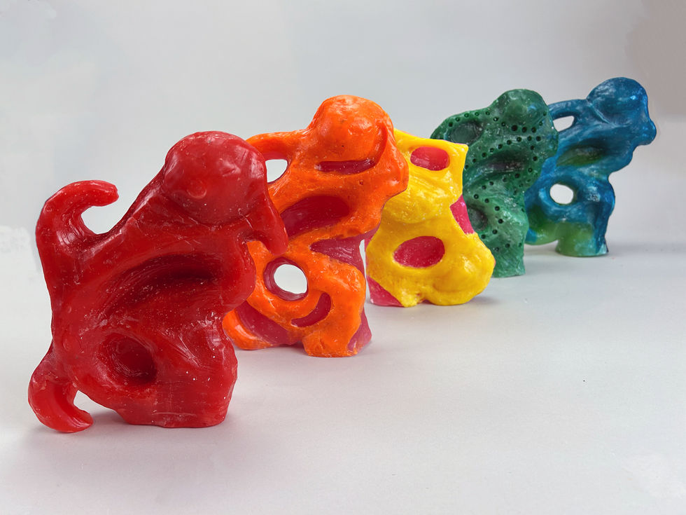 Implied Motion (Biomorphic Wax Casting):
