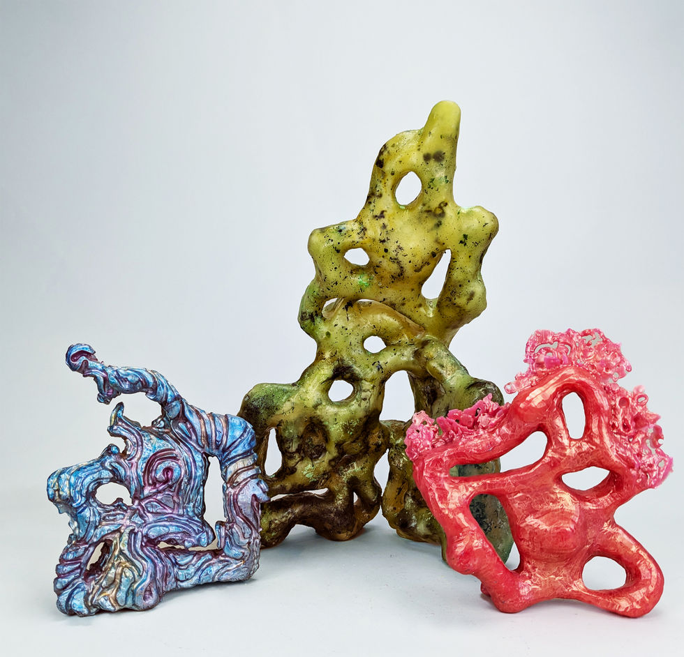 Implied Motion (Biomorphic Wax Casting):