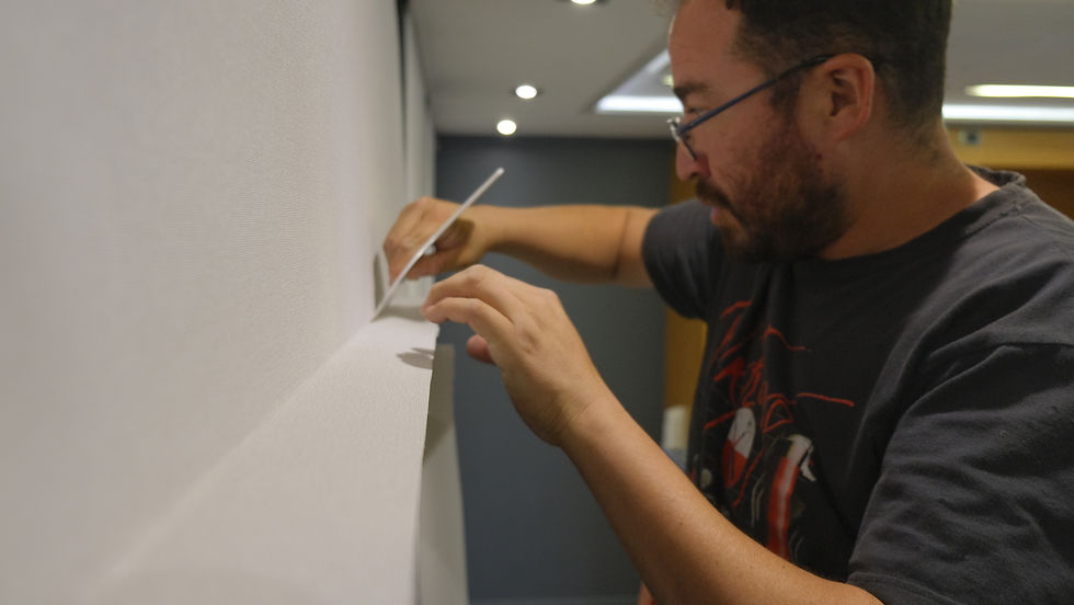 Cortes a la medida del recubrimiento nuevo en cada módulo