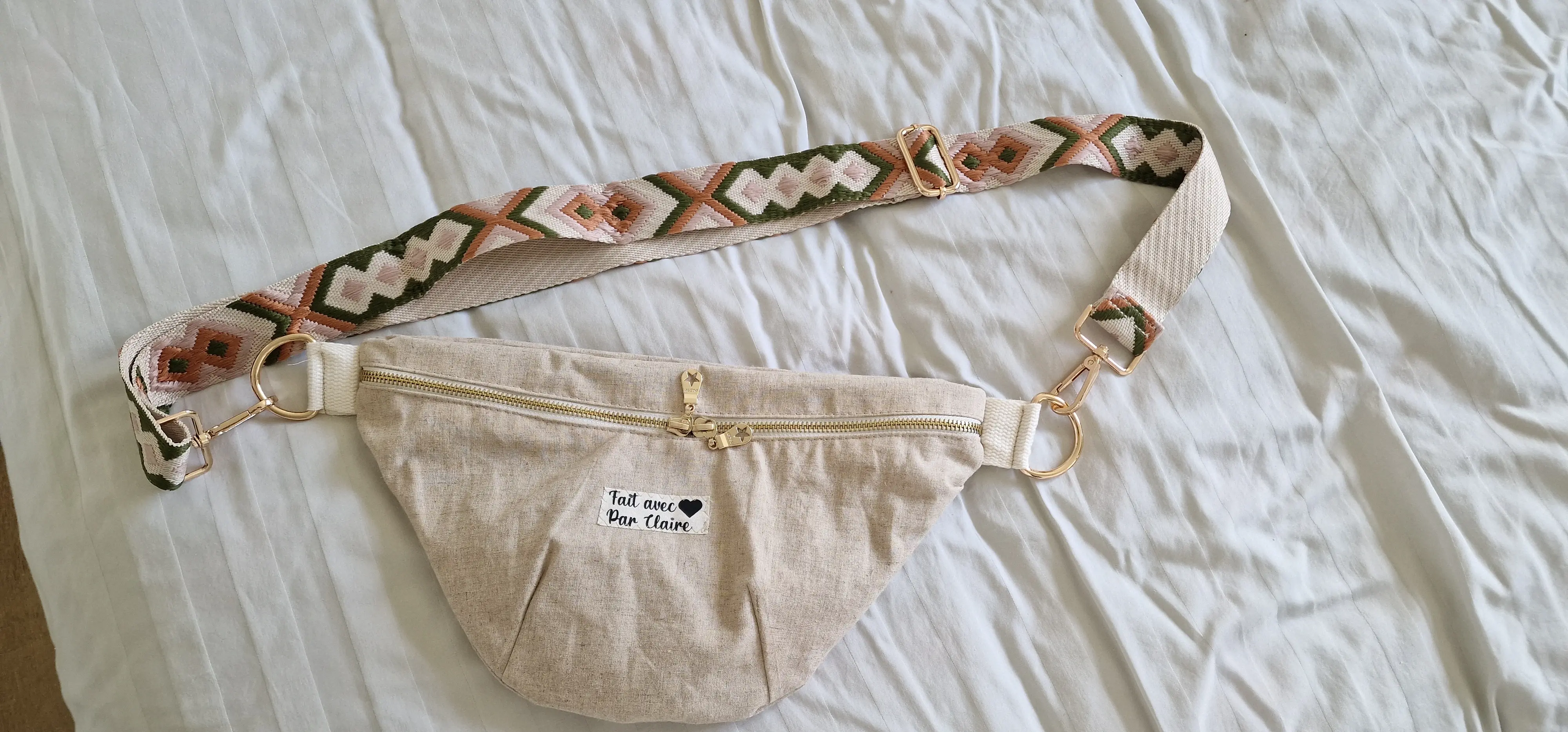 Banane en lin ou coton mattelassé