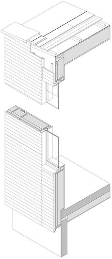 Passivhaus Mostelberg Fassadenschnitt