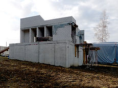 Passivhaus Mostelberg Rohbau Speichermasse